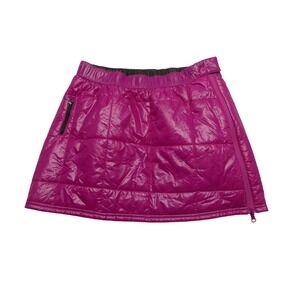 Quechua Puffer‎ Skirt Womens 8 Pink Insulated Quilted Stratermic Zip Athletic